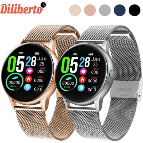 Diliberto DT88 Smart Watch Round Touch Screen Smartwatch Heart Rate Intelligent Fitness Tracker Sports Fashion Watch