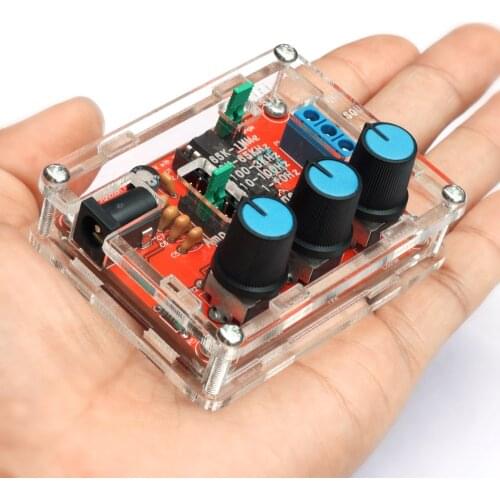 XR2206 Function Signal Generator DIY Kit Sine/Triangle/Square Output 1Hz-1MHz Signal Generator Adjustable Frequency Black
