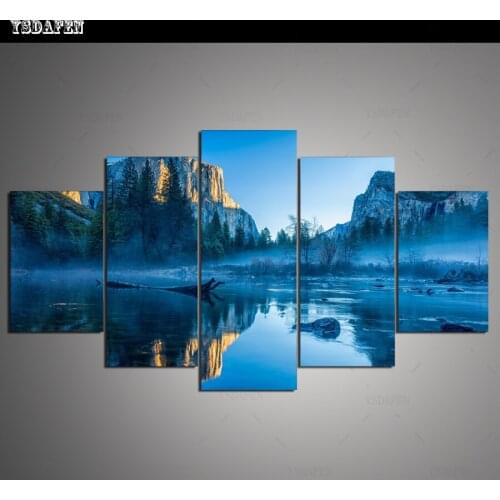 HD print olieverf Film modulaire foto Scenery poster kind room decor woondecoratie 5 stks canvas art z547
