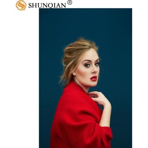 Custom adele Poster Home Decoration Fashion Silk Fabric Wall Poster Custom Poster Print More Size
