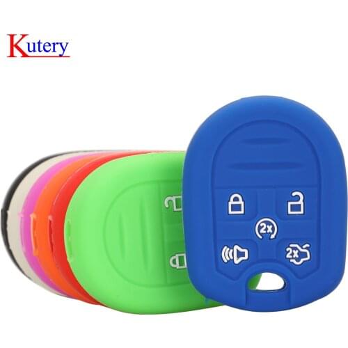Kutery 10PCS Silicone Colorful Remote Key Case For Ford Expedition Explorer Flex For Lincoln Navigator MKZ Protect Replacement