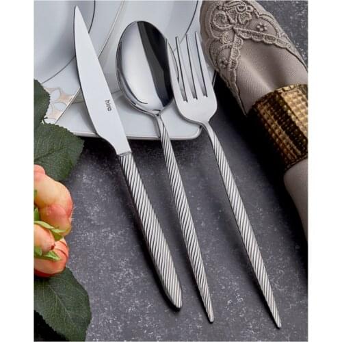 Venice Spoon Contemporary Flatware 18 Piece