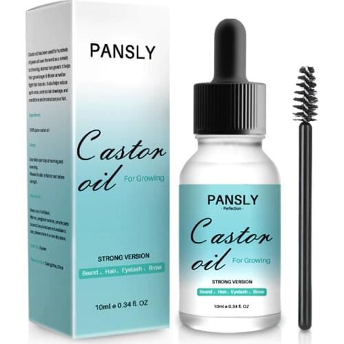 Castor Oil for Natural Hair Eyelash Serum Growth Lash Enhancer Booster Longer Fuller Eyelashes Eyebrow Beard Enhancer Serum