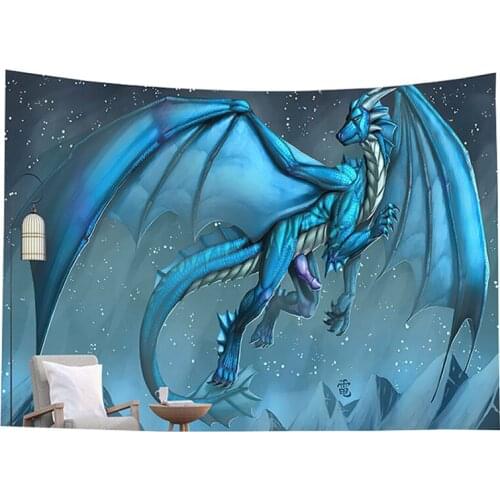 Dragon wall tapestry bohemian hanging decoration carpet tapiz decorativo wall blanket tenture murale