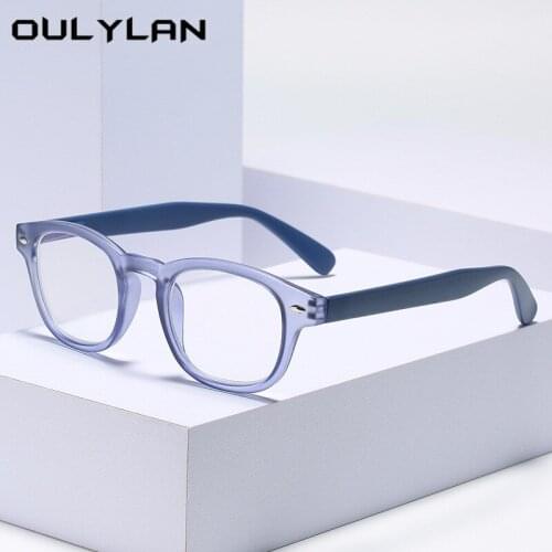 Oulylan +1.0 1.5 2.0 2.5 3.0 3.5 New Finished Reading Glasses Men Women Retro Spectacles Vintage Glasses Matter Frame Black
