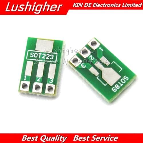 20pcs SOT89 SOT223 To DIP PCB Transfer Board DIP Pin Board Pitch Adapter Keysets