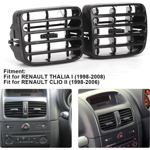 1Pair Air Condition Vent Frame Car Dashboard Grille Fit for RENAULT CLIO MK2 1998-2006 Car accessories