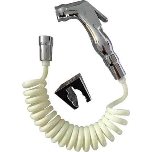 Sanitary Ware Socket type Plastic Shower Flushing Gun Toilet Special Irrigator Bathroom Floor Clean Spray Gun+Hose+Wall Holder