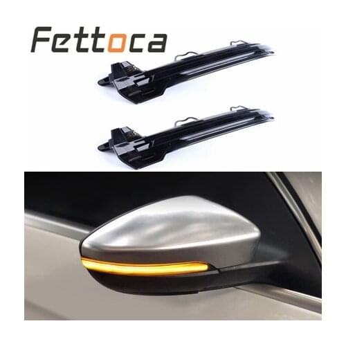 For Audi 17~18 A4 A5 S4 S5 RS4 RS5 B9 side rearview Mirror Dynamic blinker scroll Flowing LED Turn Signal indicator Light