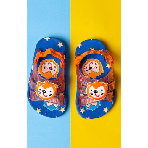 Elastic comfortable and non-slip children boys and girls bathroom daily cute durable Slippers with wovs rubber holder full grip