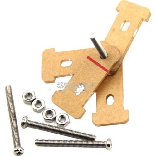 TT geared motor fixing bracket T-shaped head with M3*30 screw nut smart car chassis acrylic bottom plate