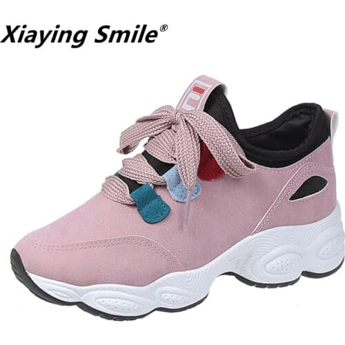 Xiaying Smile Womens comfortable Walking Shoes Breathable Spring autumn Sneakers woman Sports Shoes size35-40