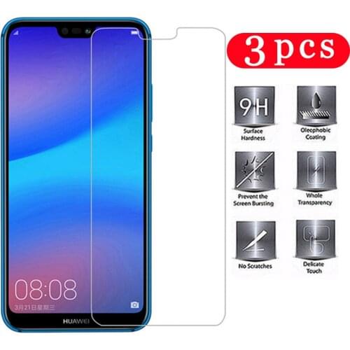 3Pcs 9H for huawei nova 5 5i pro 5T 5Z 4 4E tempered glass nova 3 3i 3E protective film phone screen protector smartphone Glass