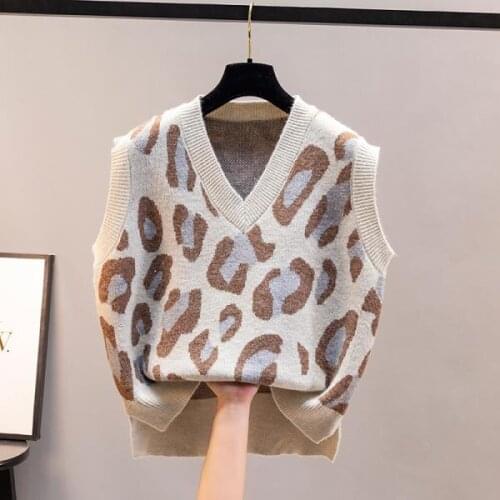 Urifens Outer Wear In Spring And Autumn 2021 Ladies Korean Style Outer Sweater Women Western Casual Cotton Knitted Vest CYQ0117