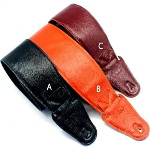 Disado 1pcs Pure Leather Guitar Strap Widened Electric Guitar Strap Musical instrument guitar accessories parts