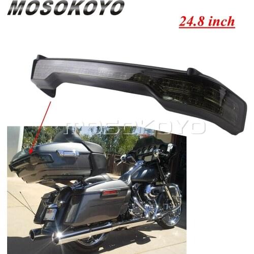 1x Motorcycle LED Brake Tail Light For Harley Touring Electra Glide Ultra Classic 14-18 Ultra Limited Smoke Tour Pak Taillights