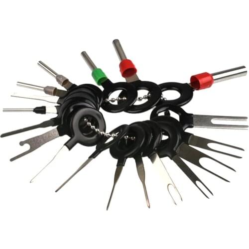 18Pcs/Set Terminal Removal Tools Car Electrical Wiring Crimp Connector Pin Extractor Kit Car Repair Hand Tool Set Plug key