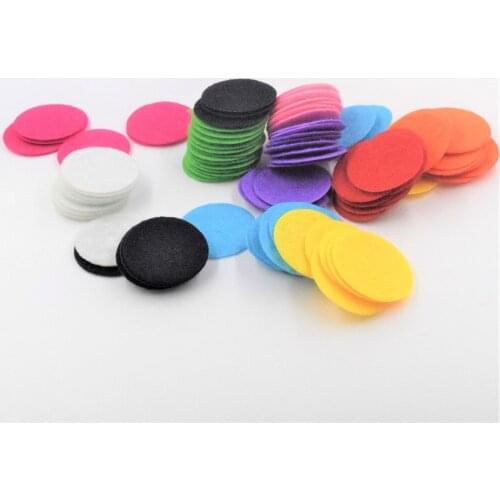 200 PCS 3.5CM Eco-friendly Round Felt Fabric Pads Accessory Patches Circle Felt Pads Fabric Flower Accessories