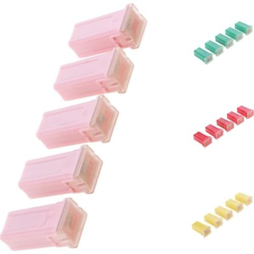 5 Pieces Car 32V FLF-M Female Push in Blade Cartridge PAL Fuses 30A 40A 50A 60A Corrosion Abrasion Resistant