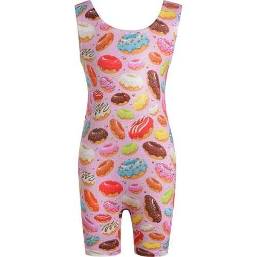 DYUAI Children Ice Cream For Girl Sleeveless Sparkle Dance Ballet Leotards Kids Athletic Gymnastics Costumes Toddler Ballet