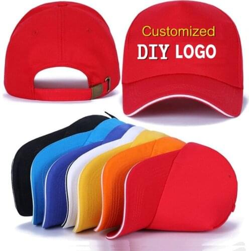 Women Men 1pcs DIY Free Logo print embroidery baseabll cap Unisex Adult custom Logo trucker cap Snapbacks Hat