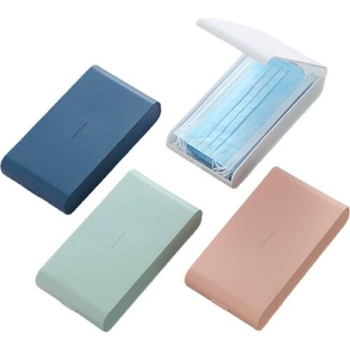 1Pcs Mask Storage Box Student Office Workers Portable Waterproof Dustproof Organizer Seal Container Safe Pollution-Free Storage