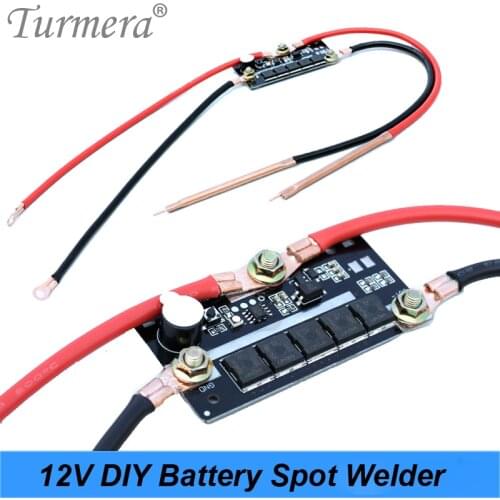 Turmera 12V DIY Spot welder controller BMS for 18650 26650 32700 battery soldering 0.15mm and battery pack use with welding pen