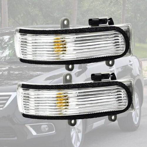Left Side Rearview Mirror Light LED Lamp Replacement Durable Turn Signals 81740-06040 81730-06060 for Camry 06-11 for Vios 08-13