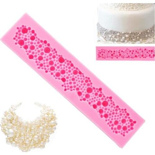 1pc Hot Pearls Fondant Cake Mould New Design 3D Round Silicone Bubbles Cake Mold Decor Chocolate Baking Molds Fondant Sugar Too