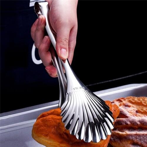 Kitchen Utensil Set Barbecue Tong Fried Steak Shovel Fried Fish Shovel BBQ Bread Clamp Kitchen Bread Meat Clamp Stainless Steel
