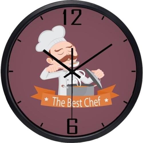 Chicken Wall Clock, the Best Chef Decro Watch, Smooth No Ticking Sound
