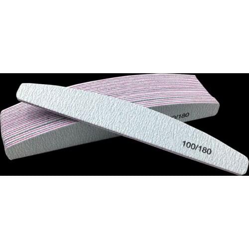 25Pcs/lot Wholesale Sanding Nail Files 100/180 Nail Buffing Nail Files Buffer Sawing Pedicure Manicure Buffers Nail Care Tools