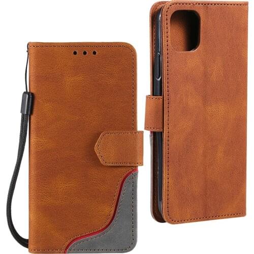 Luxury PU Phone Wallet Case for iPhone 12 11 Pro Max XS Max 12 Mini X XR 6 6s 7 8 Plus Multifunction Business Cases+Lanyard