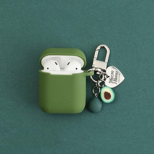 Avocado Silicone Case for Apple Airpods Bluetooth Wireless Earphone Accessories Air pods Headset Headphone Protective Cover