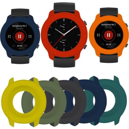 Silicone Soft Protector Case Shell Edge Frame For Amazfit GTR 2/2e GTR2/e Smartwatch GTR2e Watch Back Protective Bumper Cover