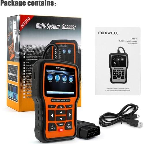 Foxwell NT510elite OBDII Scanner for Mercedes Benz Car Detector