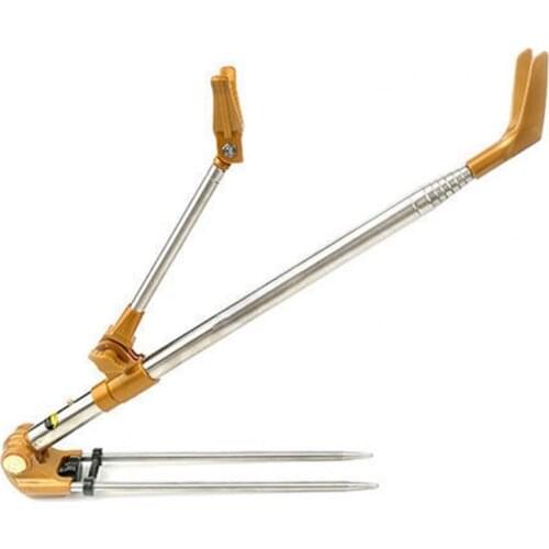 Folding Stainless Steel Telescopic Harden Fishing Rod Holder Fish Equipment Folding Stainless Steel Hand Rod Holder