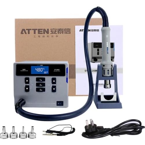 ST-862D ATTEN 1000W Hot Air Gun Digital Display BGA Rework Station Automatic Sleep PCB Welding Repair solder repair tool