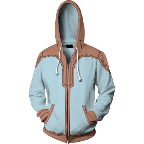 Anime To Your Eternity Tonari Cosplay Hoodie 3D Printed Hooded Sweatshirt Men Women Casual Streetwear Zip Up Jacket Coat