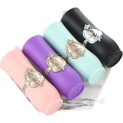 Court Style Lip Balm Tube Circular Lipstick Tube Black White Lipbalm Tube 12.1mm Lipstick Packaging Cosmetic Container 30pcs