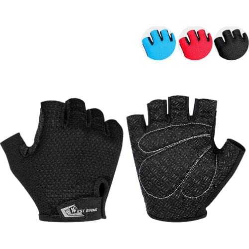 Bicycle Riding Gloves Non-Slip Half-Finger Gloves Motorcycle Mountain Bike Road Bike Gloves Breathable Sports Riding Equipment