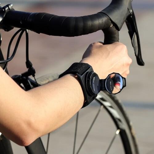 WEST BIKING Back Rear View Rearview Mirrors Bicycle Riding Wrist Rearview Rear View Mirror Cycling Accessories