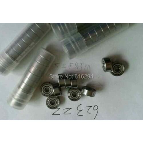 50pcs Free shipping--S623ZZ bearings 3*10*4 ABEC-5 S623ZZ Stainless steel ball bearings