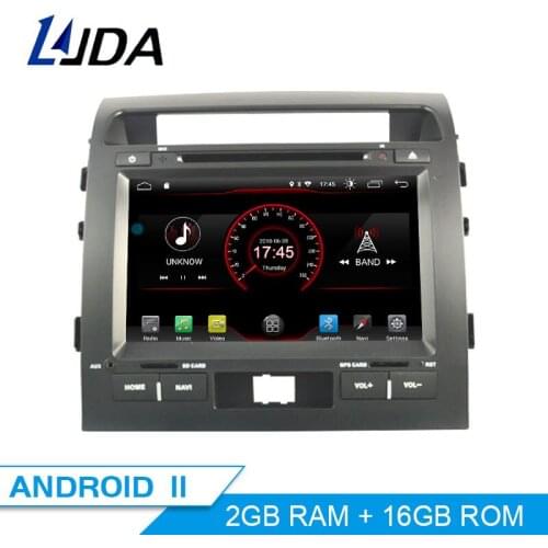 LJDA 2 Din Android 10 Car DVD Player For Toyota LAND CRUISER LC200 2008-2014 Wifi GPS Radio 2G+16G Quad Core Multimedia Stereo
