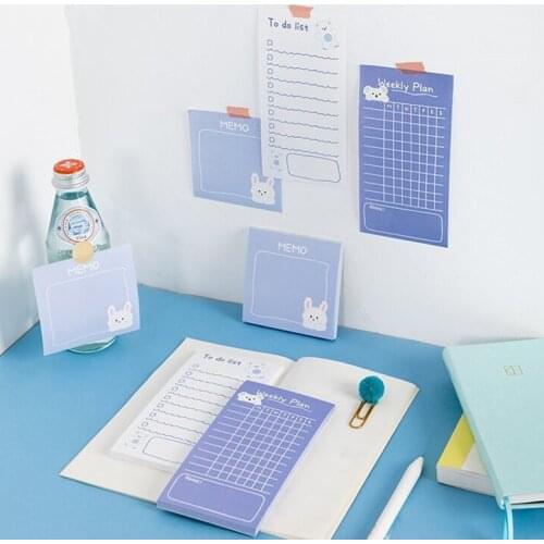 Sharkbang Kawaii Bear 50 Sheets Weekly Daily To Do List Memo Note Pads Message Paper Paperlaria Notepad School Stationery
