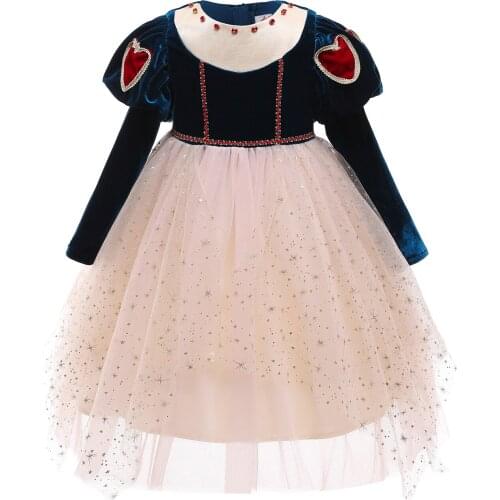 Children Girl Snow White Dress Princess Costume Kids Baby Birthday Halloween Party Fancy Dresses for Girls Cosplay Gown