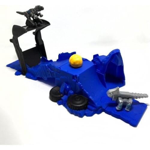 Dinotrux Dinosaur Truck Dinosaur track Toy Car Multiple Scenes Can Assemble Childrens Mini Dinosaur Model blue track Toys