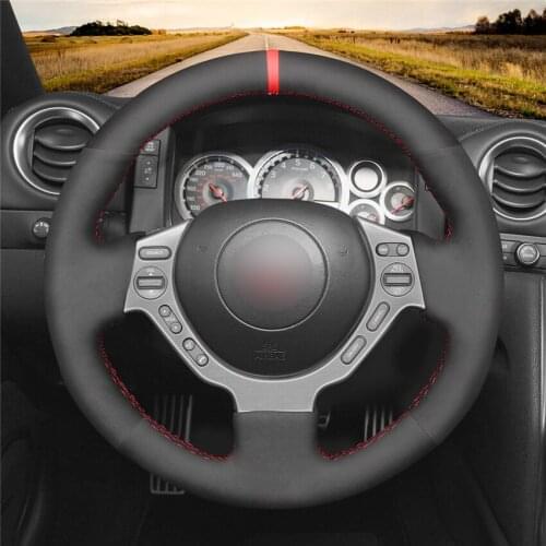 DIY Hand Sewing Anti-Slip Wear-Resistant Steering Wheel Cover For Nissan GT-R (Nismo) 2008-2016 Car Interior Decoration