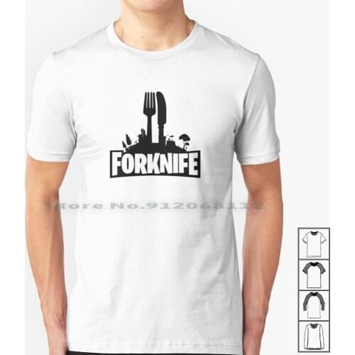 Forknife T Shirt 100% Cotton Forknife Fork Knife Fortnight Meme Funny Humor Joke Forkknife Battle Royale To Teens From Friend