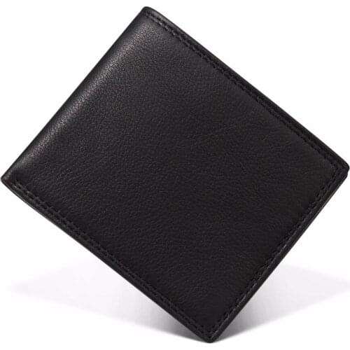 Men Wallets Genuine Leather Wallet Vintage Style Big Capacity Wallet Card Holder Coin Purse Short Male Gift